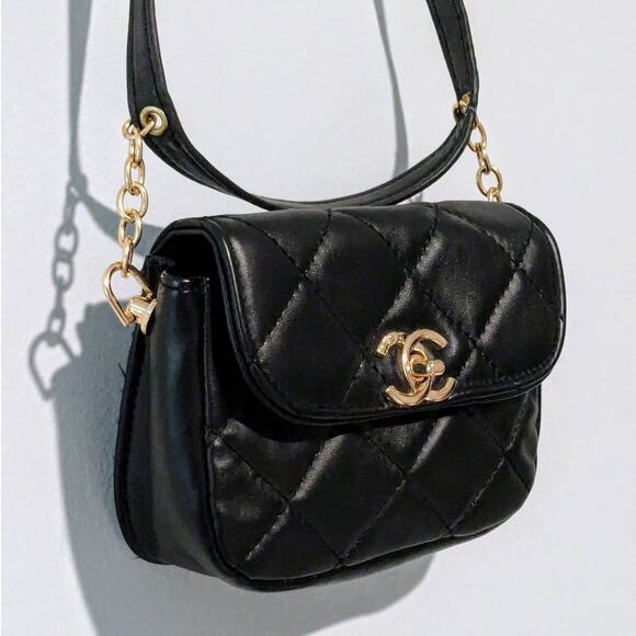 Chanel Moon Flap Messenger Quilted Caviar Small Bag - Picture 2 of 6